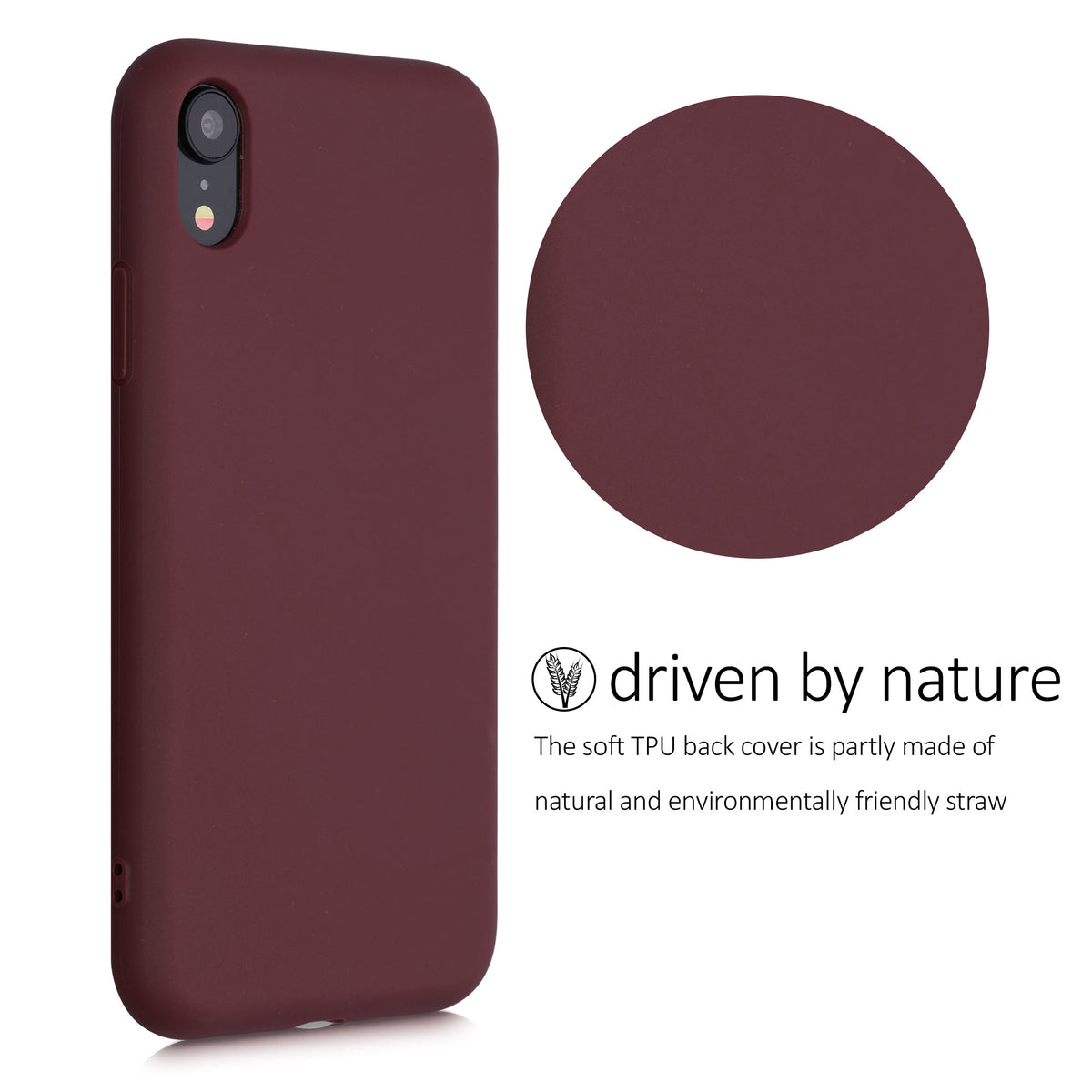 iPhone XR Handyhülle Naturfaser Matt