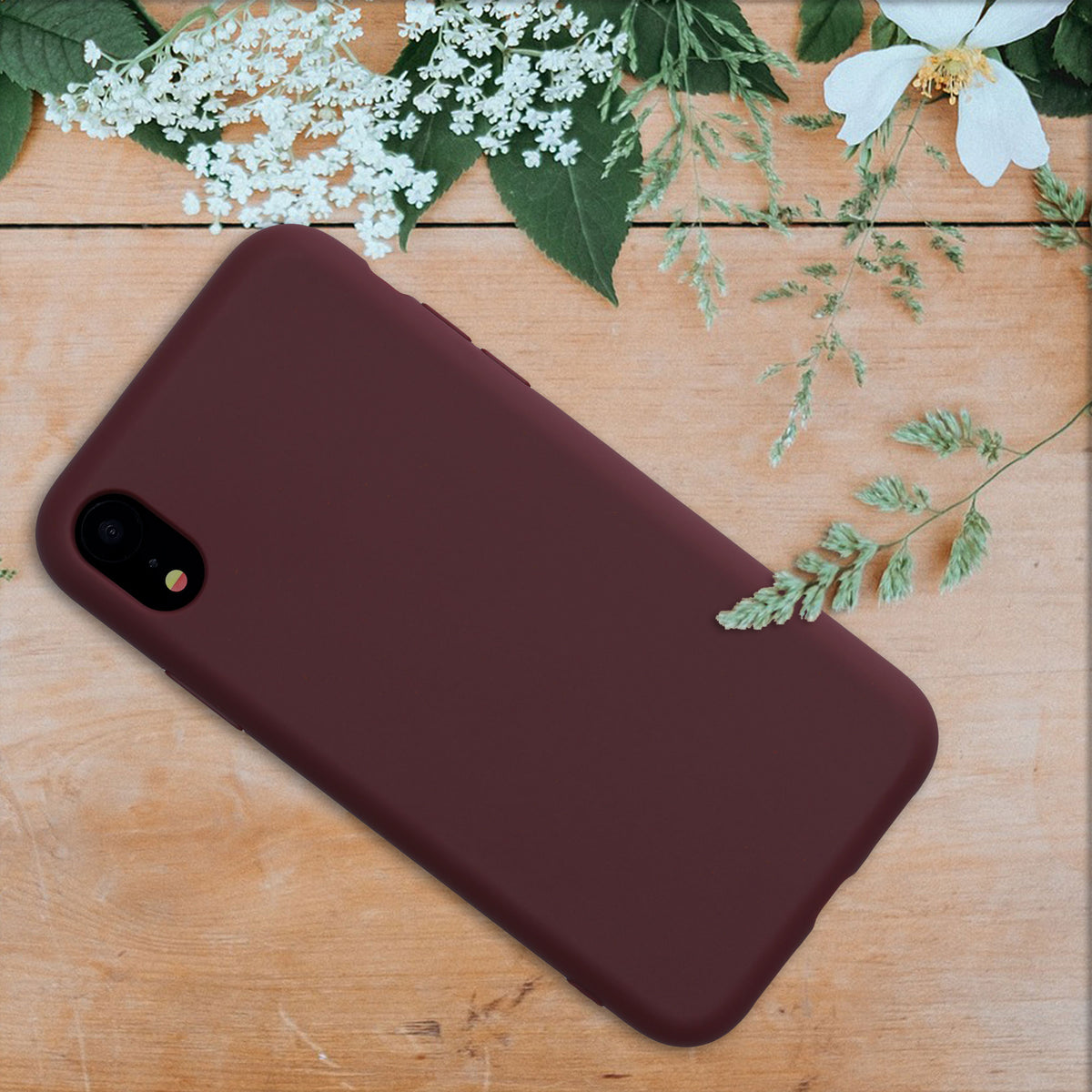 iPhone XR Handyhülle Naturfaser Matt