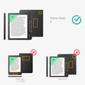 kalibri Tolino Vision 6 Hülle - eBook eReader Schutzhülle Cover Case für Tolino Vision 6