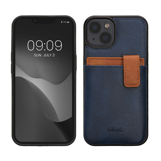 kalibri Hülle kompatibel mit Apple iPhone 13 / iPhone 14 - Handyhülle Handy Cover - Case mit Kartenfach abnehmbar