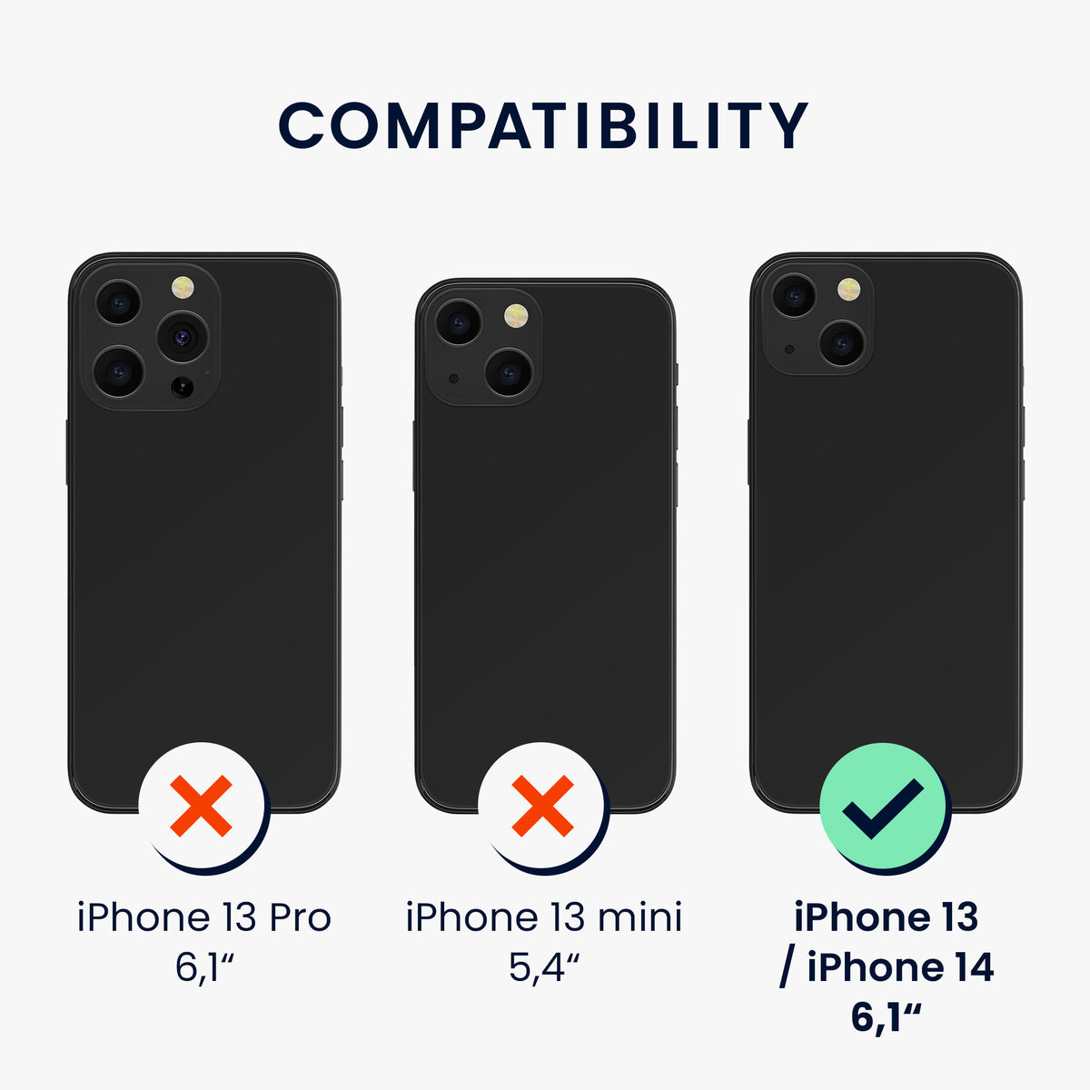 iPhone 13 / iPhone 14 Handyhülle mit Kartenfach