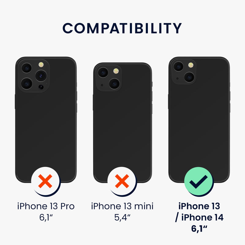 iPhone 13 / iPhone 14 Handyhülle mit Kartenfach