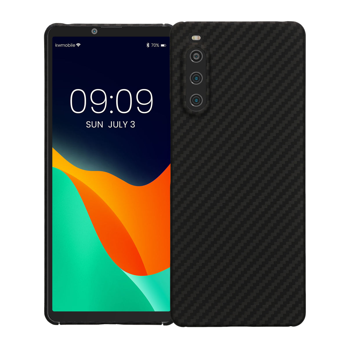Sony Xperia 10 V Handyhülle Carbon Schwarz