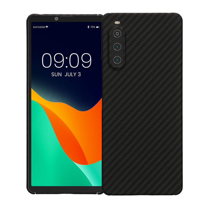 Sony Xperia 10 V Handyhülle Carbon Schwarz