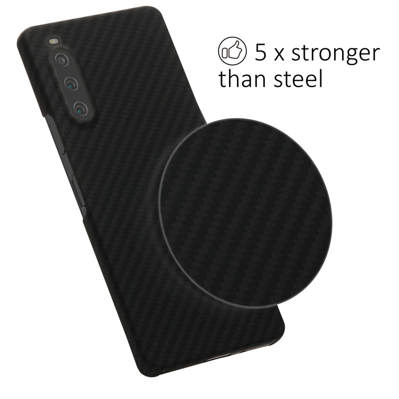 Sony Xperia 10 V Handyhülle Carbon Schwarz