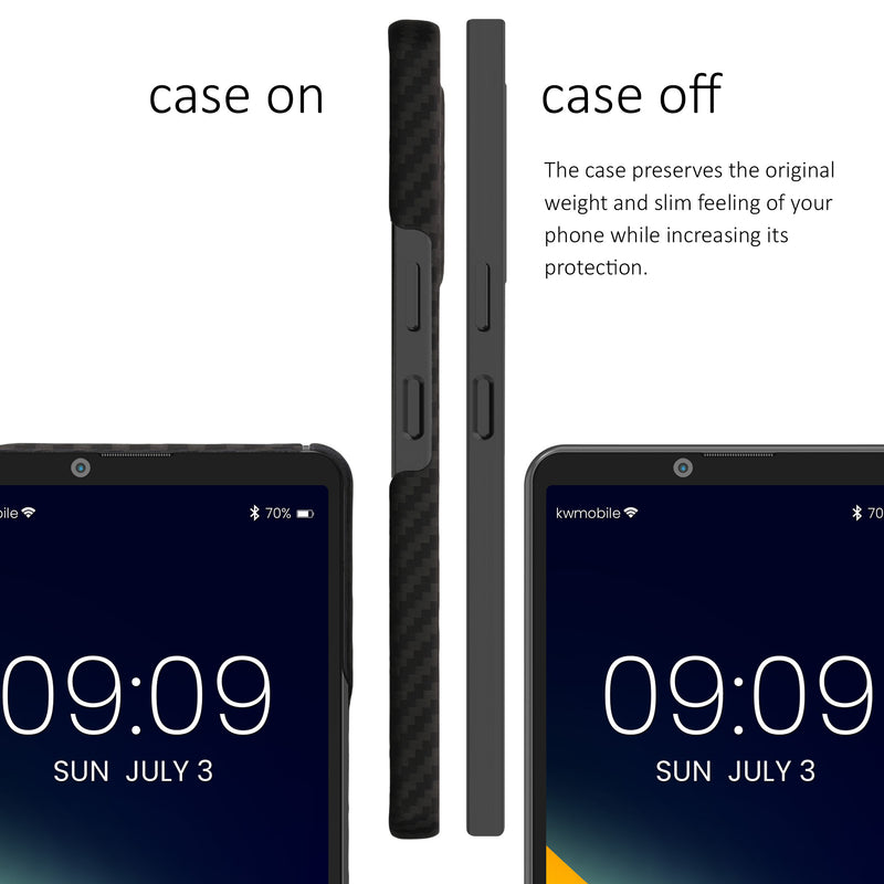 Sony Xperia 10 V Handyhülle Carbon Schwarz