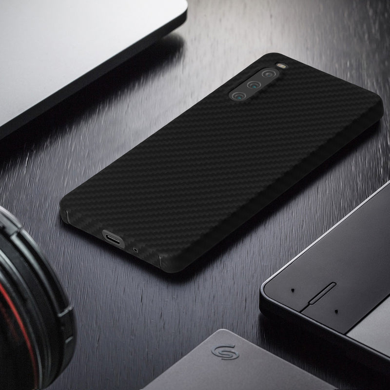 Sony Xperia 10 V Handyhülle Carbon Schwarz
