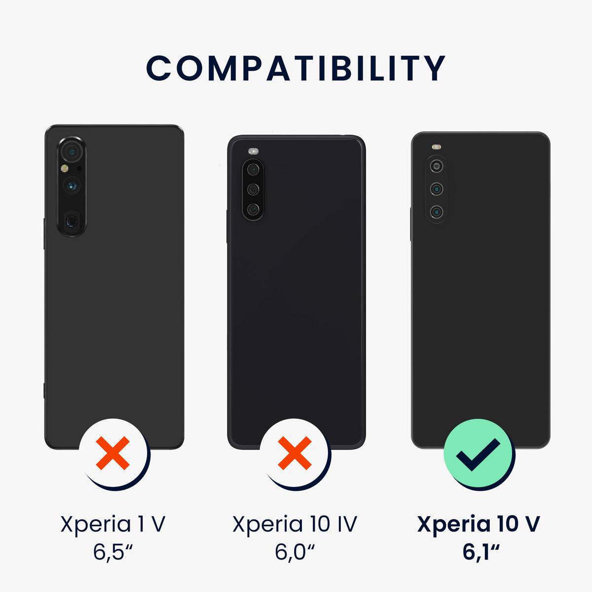Sony Xperia 10 V Handyhülle Carbon Schwarz