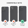 iPhone 15 Pro Max Handyhülle Milchglas Dunkelblau