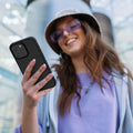 iPhone 15 Pro Max Handyhülle Milchglas Dunkelblau