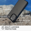 iPhone 15 Pro Max Handyhülle Milchglas Dunkelblau