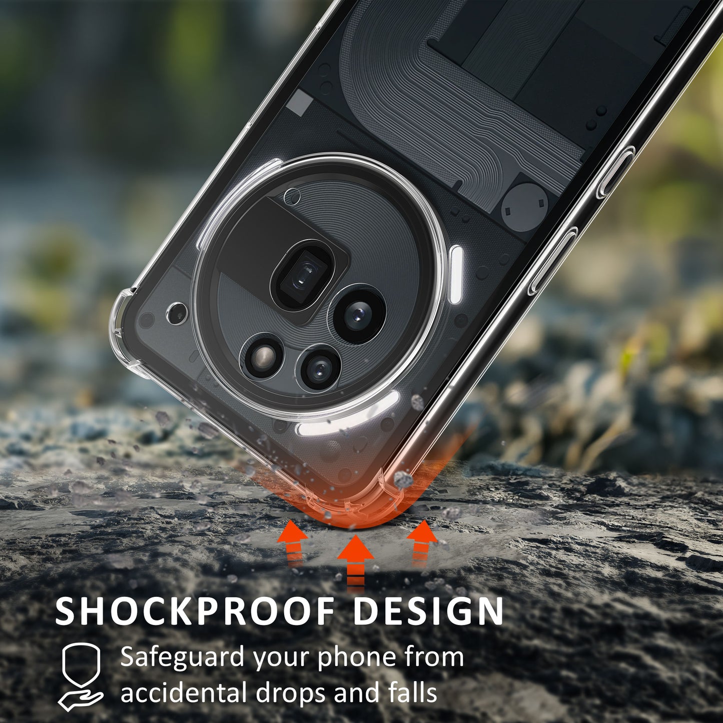 kalibri Hülle kompatibel mit Nothing Phone 3a Pro Case - Handyhülle mit 2x Glas Schutz Folie - Cover Handyhülle