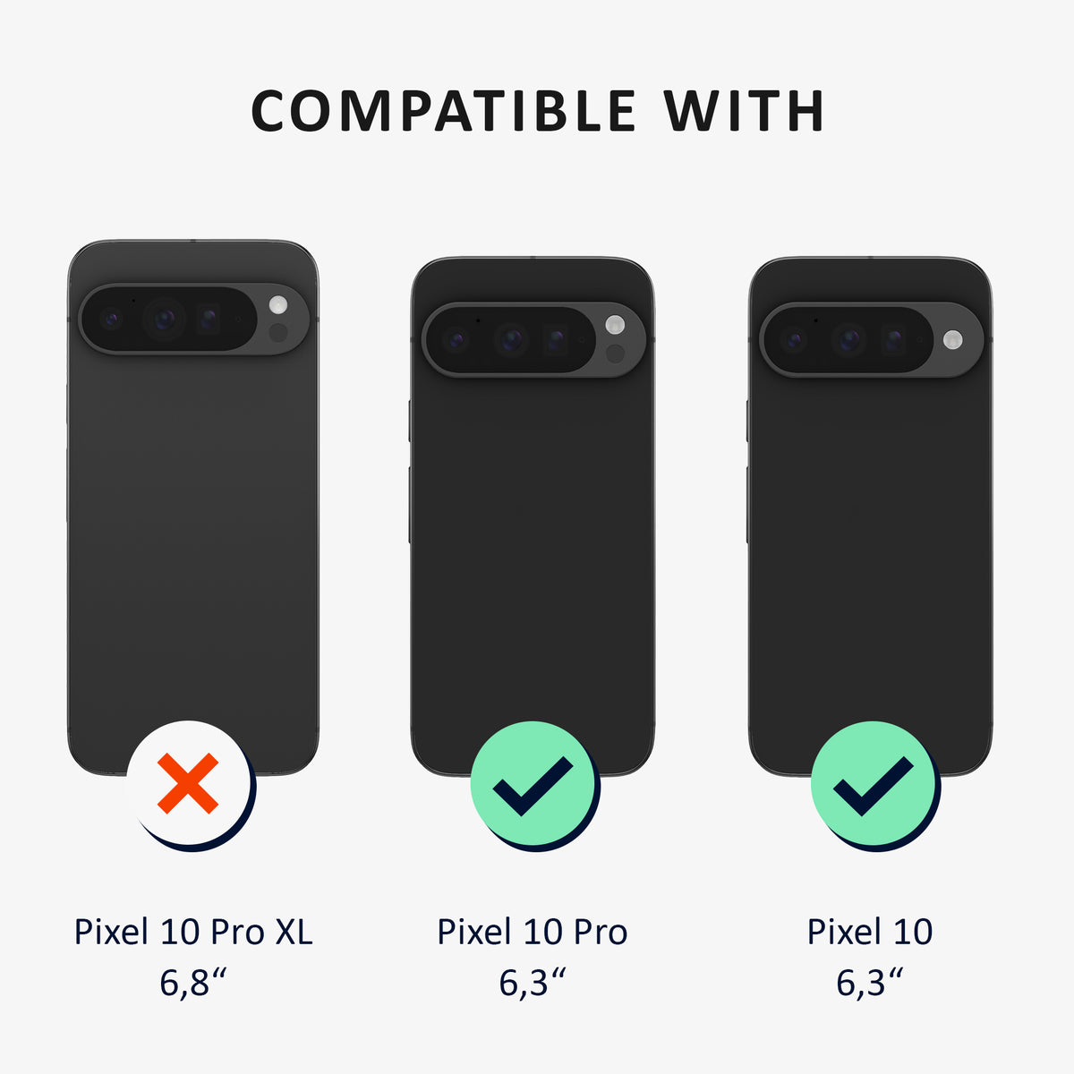 Google Pixel 10 / Pixel 10 Pro mit MagSafe Handyhülle mit Ringhalter