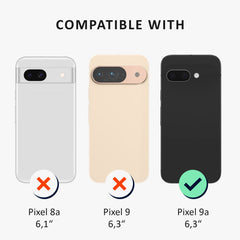 Google Pixel 9a mit MagSafe Handyhülle Aramid Carbon
