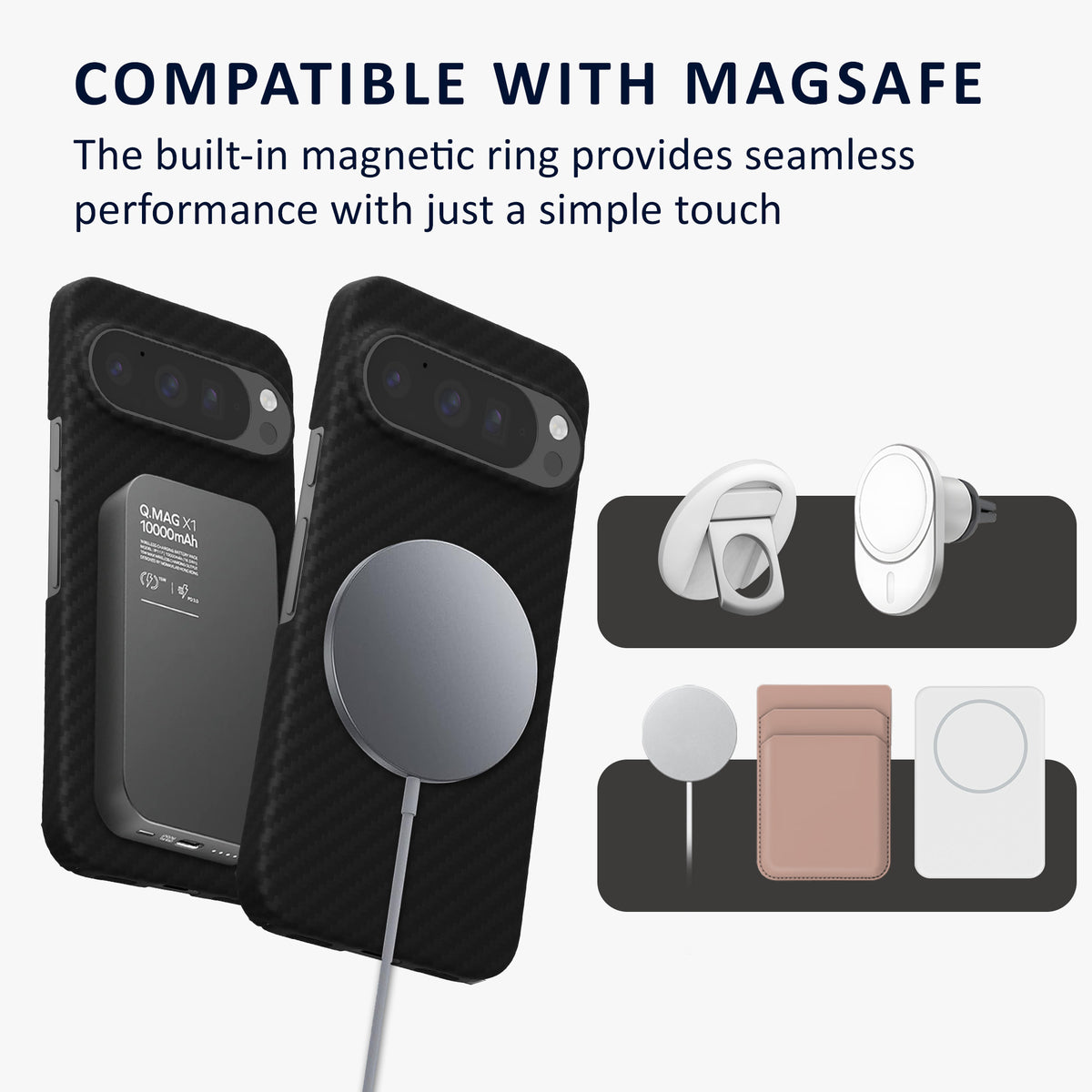 kalibri Hülle für Google Pixel 10 / Pixel 10 Pro Hülle - Cover Case Handyhülle - Kompatibel mit MagSafe