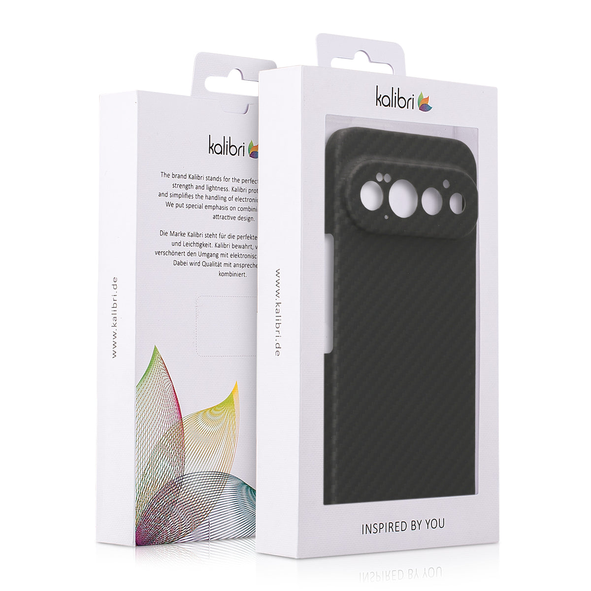kalibri Schutzhülle kompatibel mit Google Pixel 11 Pro - Hülle Aramid - Handy Cover Case Handyhülle Schwarz matt