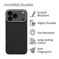 kalibri Schutzhülle kompatibel mit Apple iPhone 17 Pro Max - Hülle Aramid Schwarz matt
