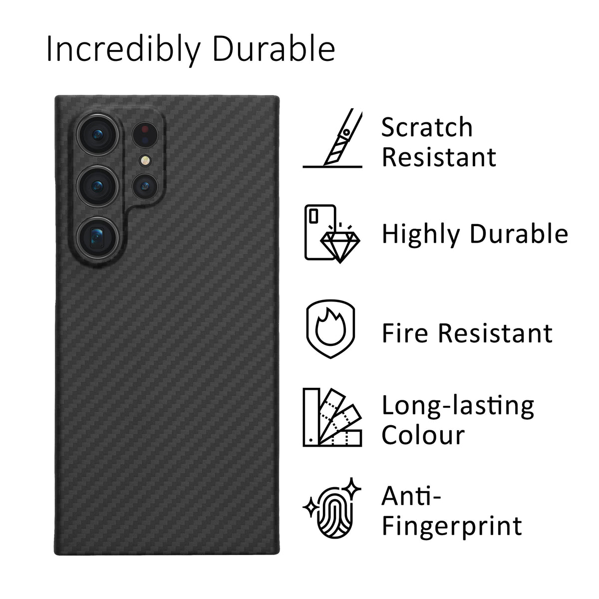 kalibri Schutzhülle kompatibel mit Samsung Galaxy S24 Ultra - Handy Cover Case Handyhülle