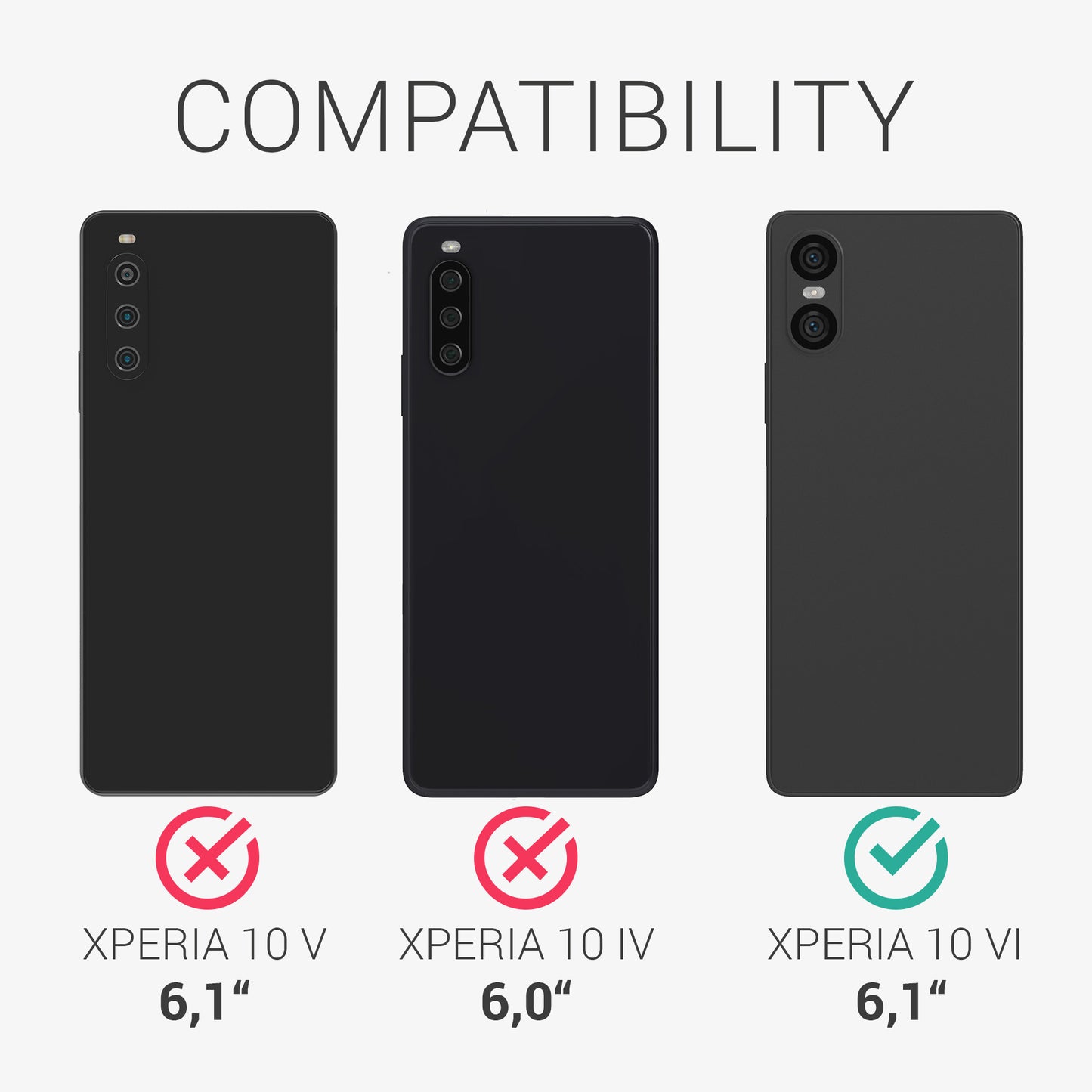 kalibri Schutzhülle kompatibel mit Sony Xperia 10 VI - Handy Cover Case Handyhülle