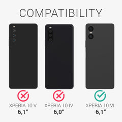 Sony Xperia 10 VI Handyhülle Carbon Schwarz