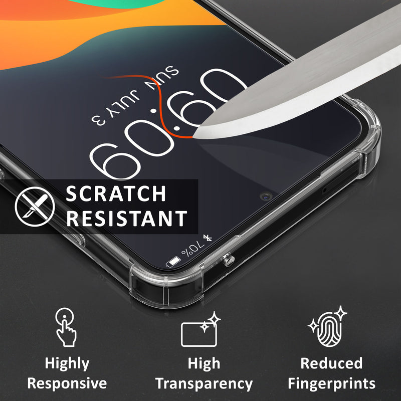kalibri Hülle kompatibel mit Samsung Galaxy A54 5G Case - Handyhülle mit 2x Glas Schutz Folie - Cover Handyhülle