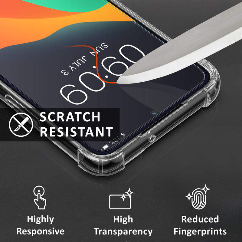 kalibri Hülle kompatibel mit Samsung Galaxy S22 Case - Handyhülle mit 2x Glas Schutz Folie - Cover Handyhülle
