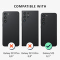 kalibri Hülle kompatibel mit Samsung Galaxy S23 Case - Handyhülle mit 2x Glas Schutz Folie - Cover Handyhülle