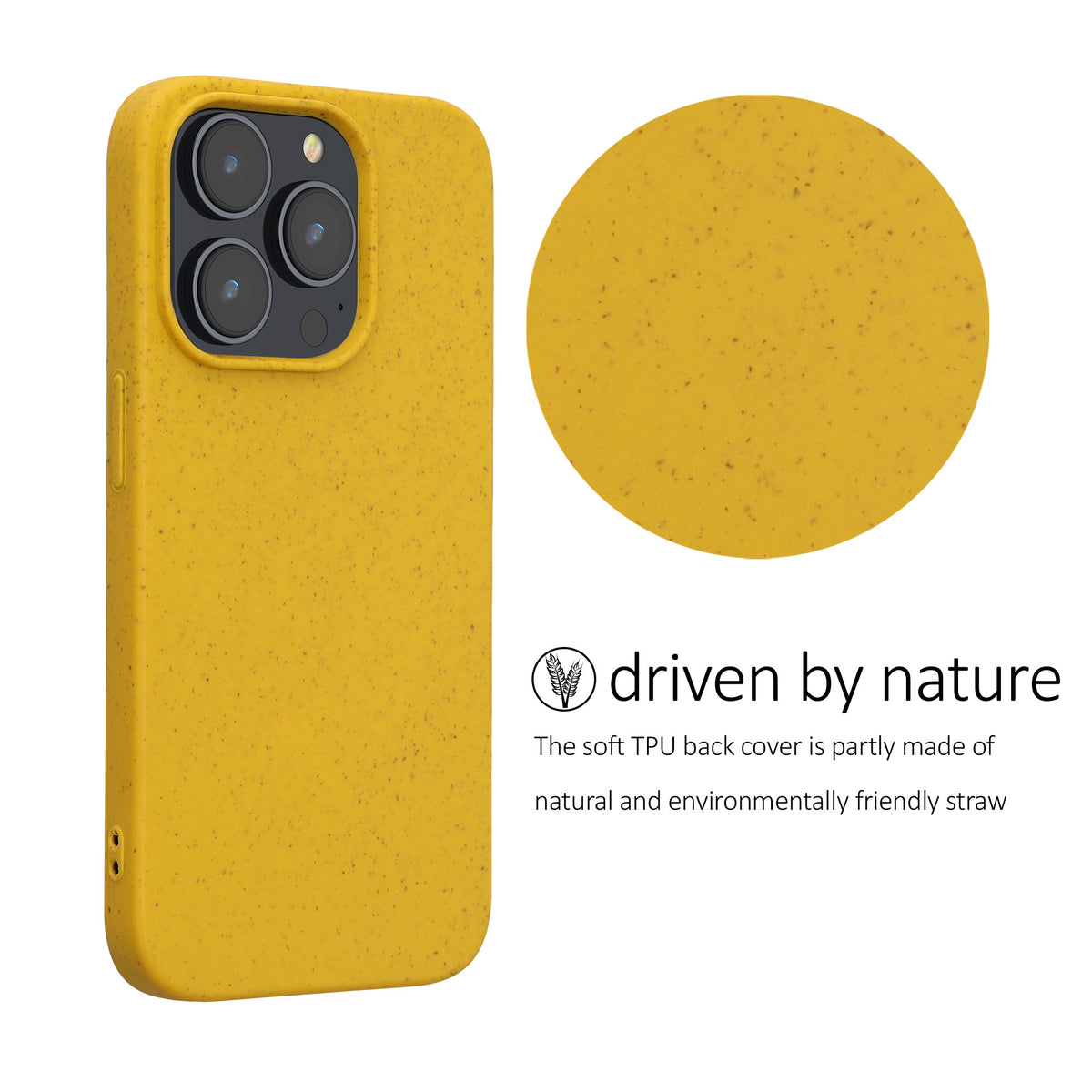 iPhone 15 Pro Handyhülle Naturfaser Matt