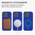 kalibri Hülle kompatibel mit Apple iPhone 15 Pro Hülle - Magnetisches Silikon Case kompatibel mit MagSafe - Cover mit 2x Schutzglas - Handyhülle gummiert
