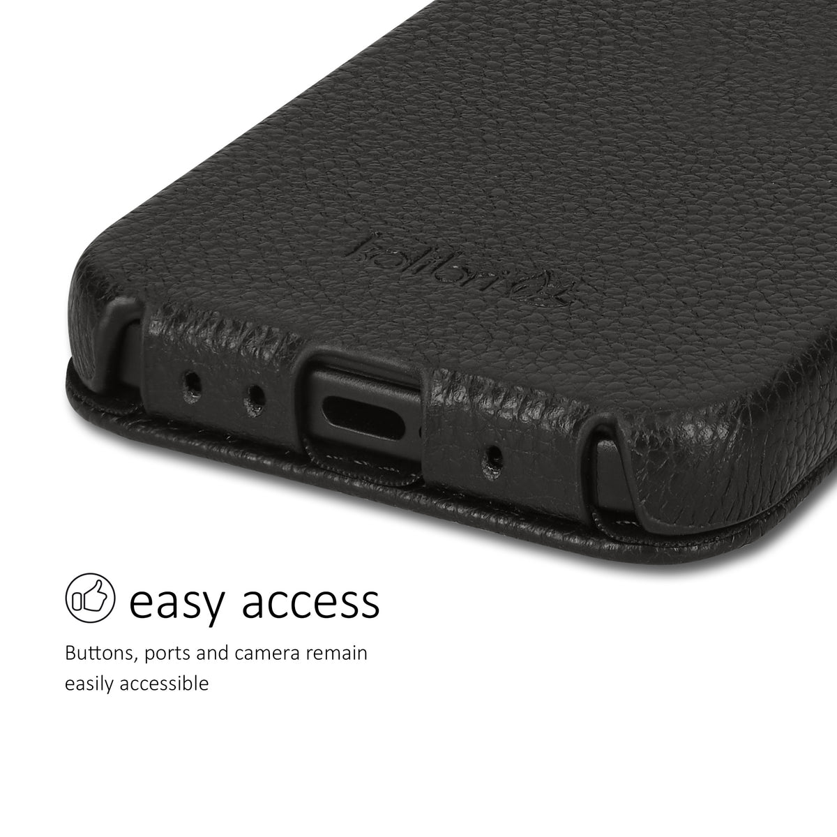 kalibri Flip Hülle Ultra Slim kompatibel mit Apple iPhone 16