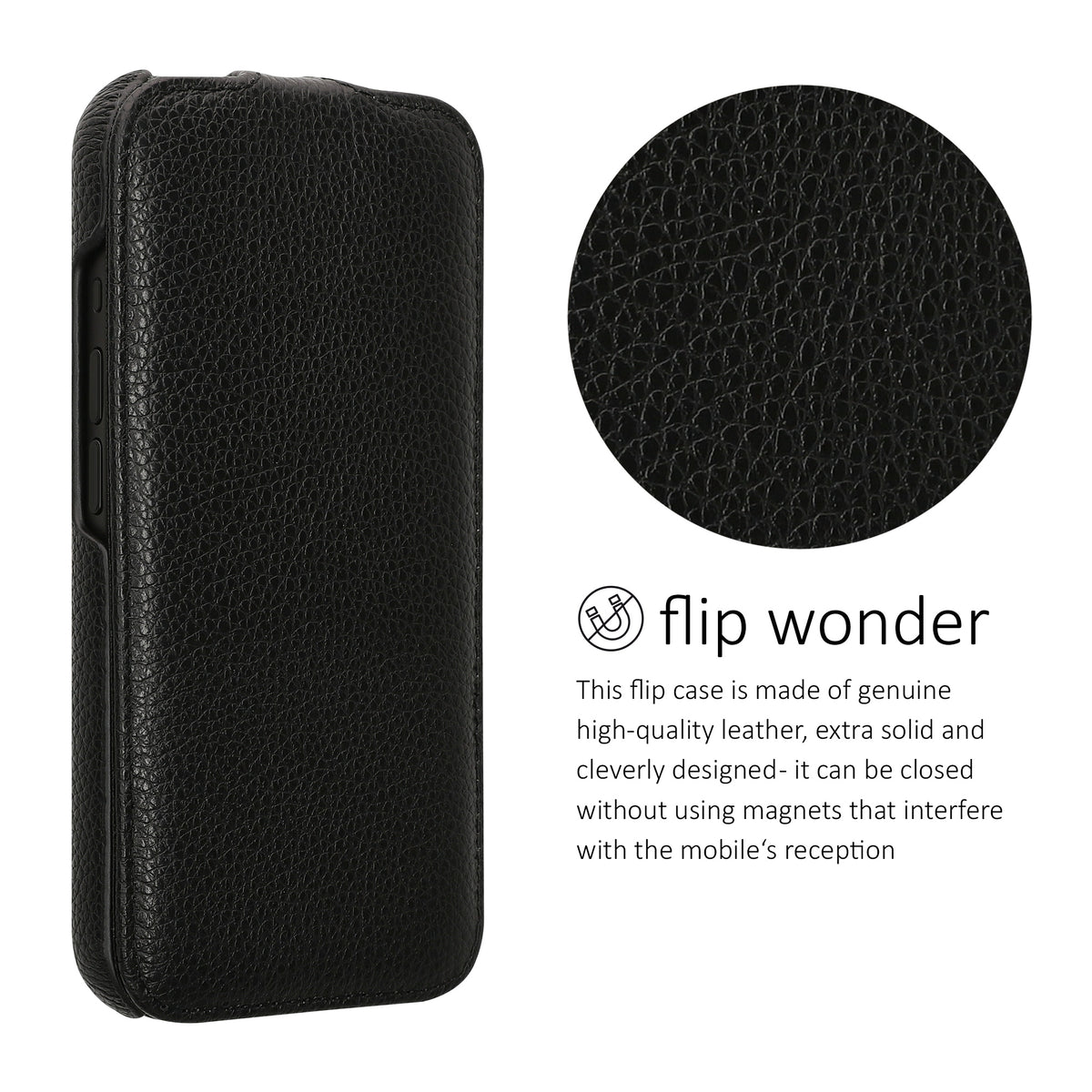 kalibri Flip Hülle Ultra Slim kompatibel mit Apple iPhone 16