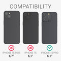 kalibri Schutzhülle kompatibel mit Apple iPhone 15 Pro - Hardcover Handy Cover Case