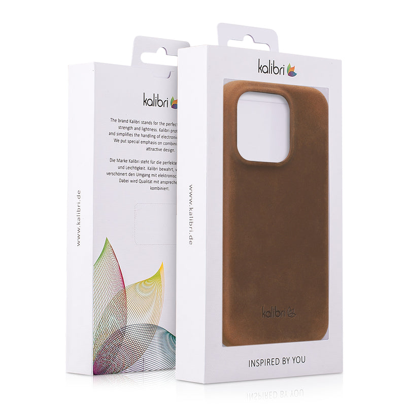 kalibri Schutzhülle kompatibel mit Apple iPhone 15 Pro - Hardcover Handy Cover Case