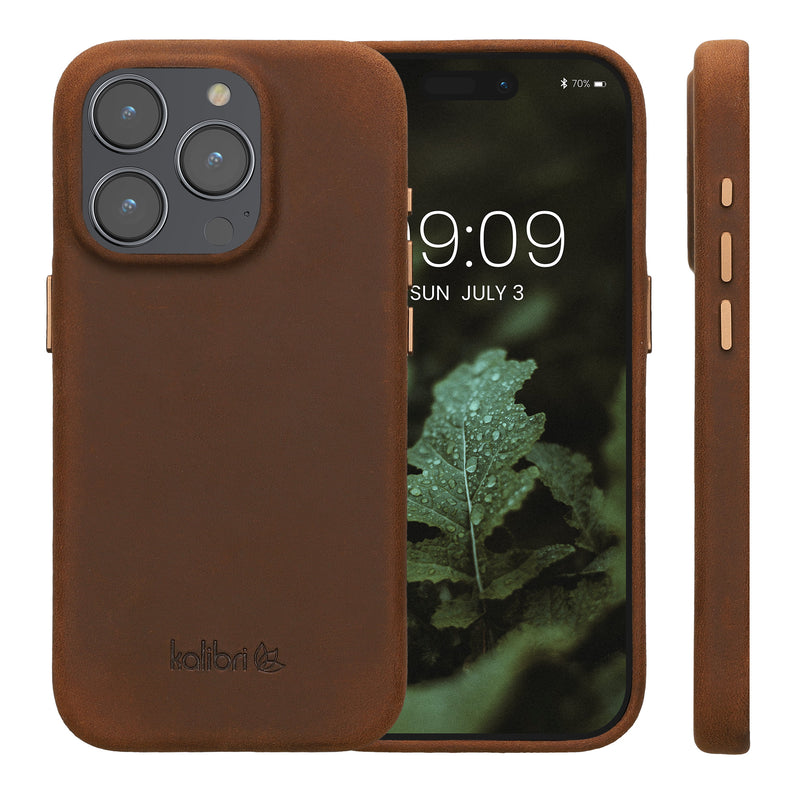 kalibri Schutzhülle kompatibel mit Apple iPhone 15 Pro - Hardcover Handy Cover Case