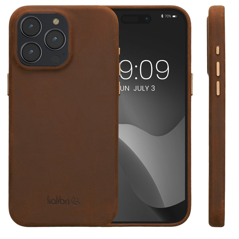 kalibri Schutzhülle kompatibel mit Apple iPhone 15 Pro Max - Hardcover Handy Cover Case