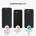 kalibri Schutzhülle kompatibel mit Apple iPhone 16 Pro - Hardcover Handy Cover Case