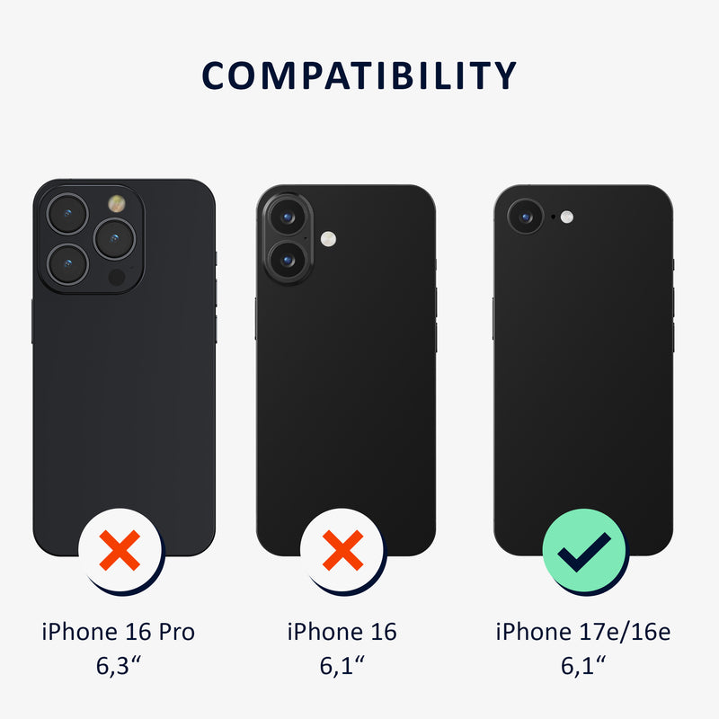 kalibri Flip Hülle Ultra Slim kompatibel mit Apple iPhone 17e / iPhone 16e