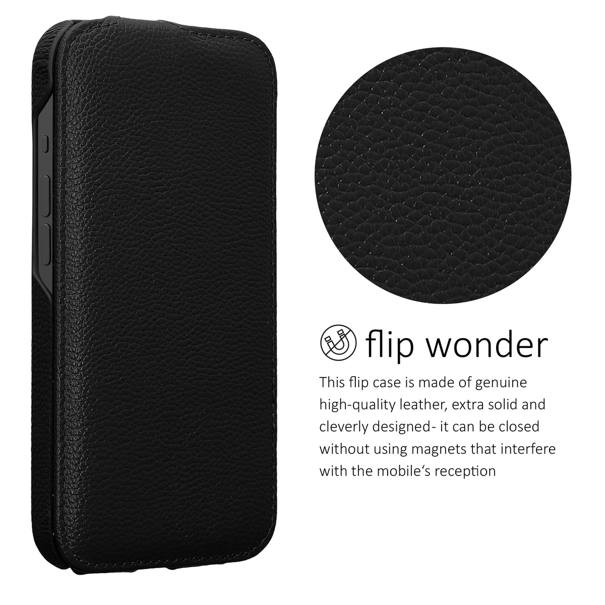 kalibri Flip Hülle Ultra Slim kompatibel mit Apple iPhone 17e / iPhone 16e
