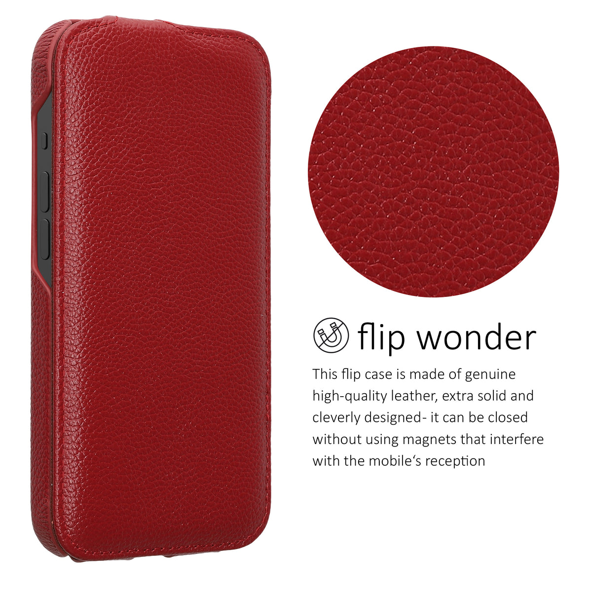 kalibri Flip Hülle Ultra Slim kompatibel mit Apple iPhone 17e / iPhone 16e