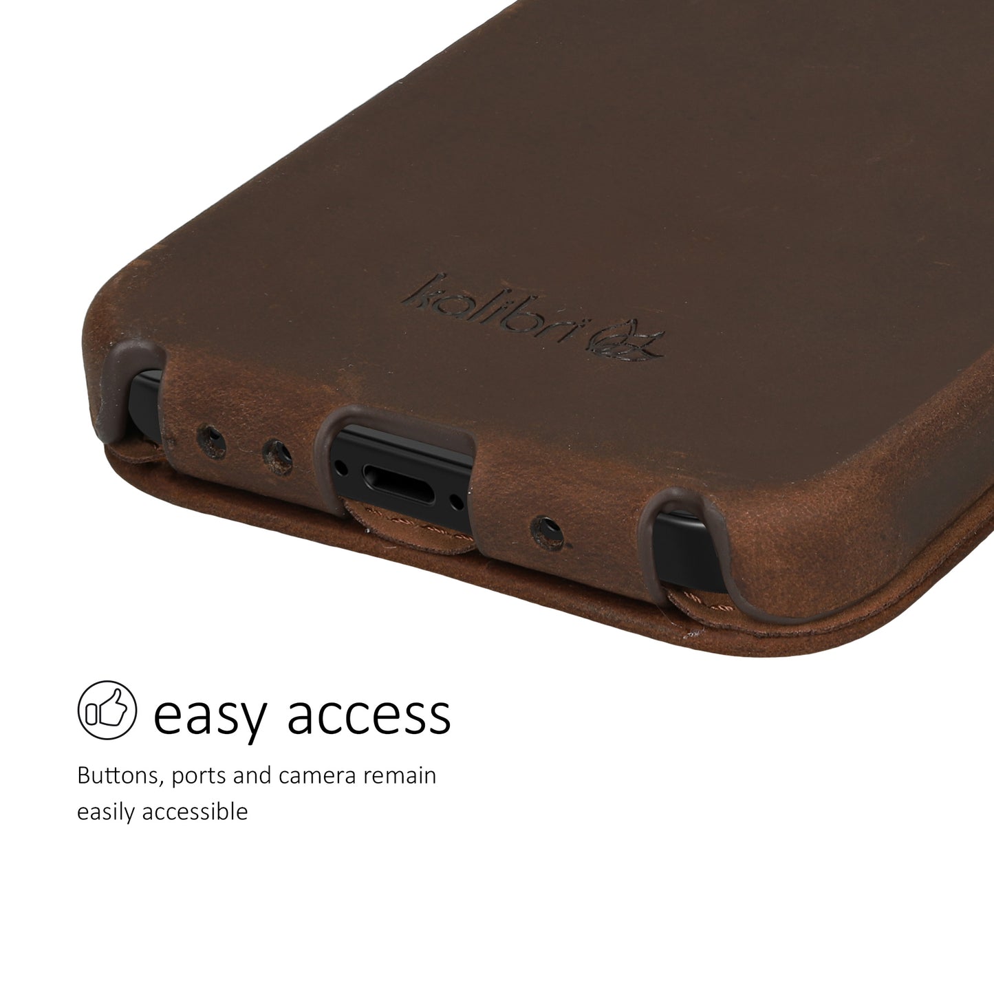 kalibri Flip Hülle Ultra Slim kompatibel mit Apple iPhone 17e / iPhone 16e