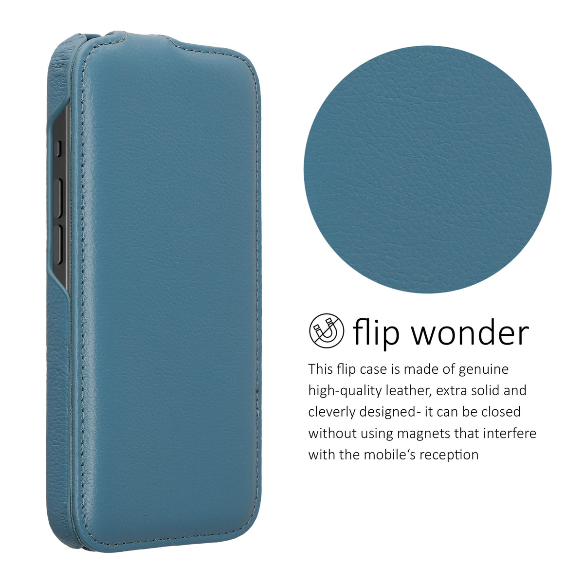 kalibri Flip Hülle Ultra Slim kompatibel mit Apple iPhone 17e / iPhone 16e