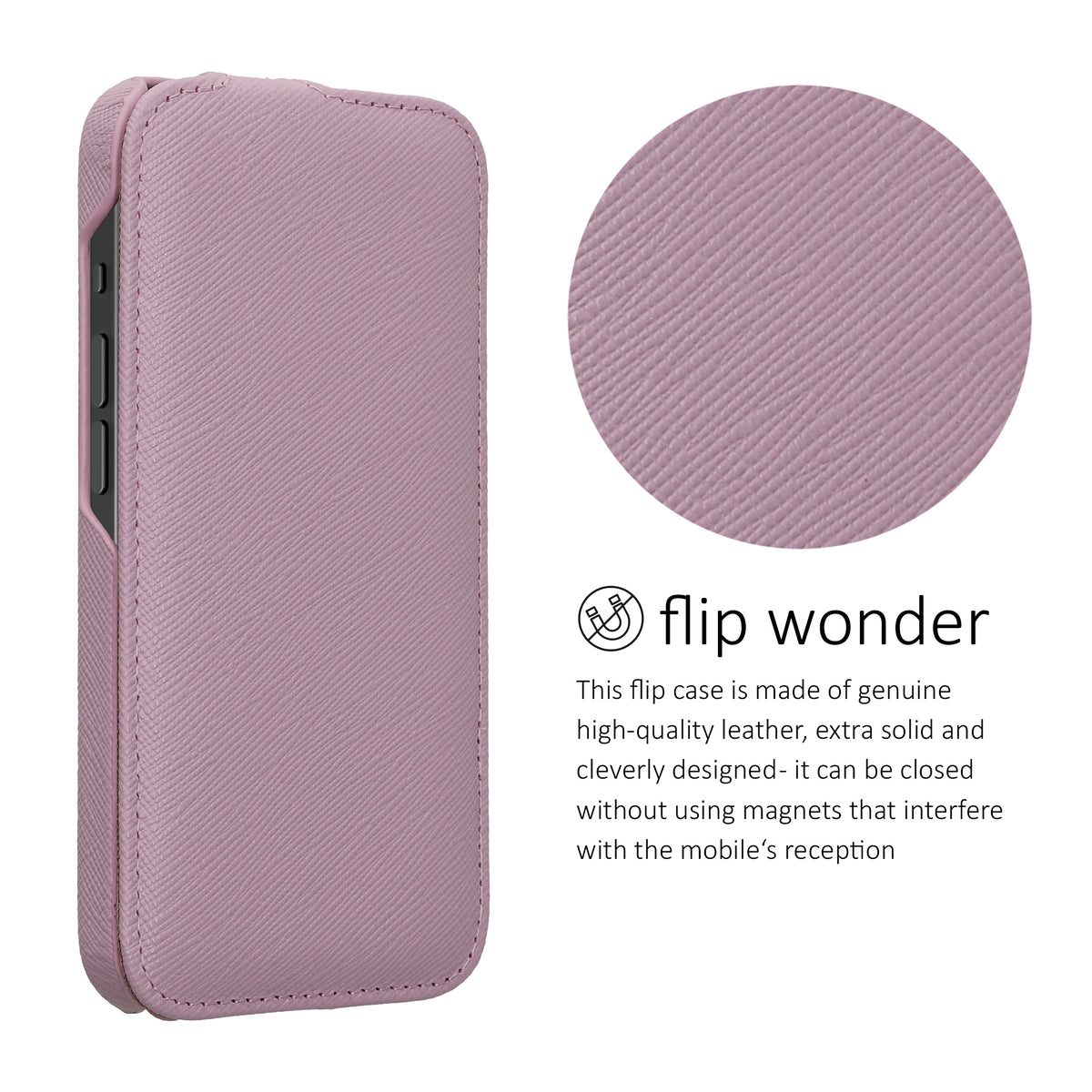 kalibri Flip Hülle Ultra Slim kompatibel mit Apple iPhone 17e / iPhone 16e
