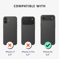 kalibri Hülle kompatibel mit Apple iPhone Air Case - Handyhülle mit 2x Glas Schutz Folie - Cover Handyhülle