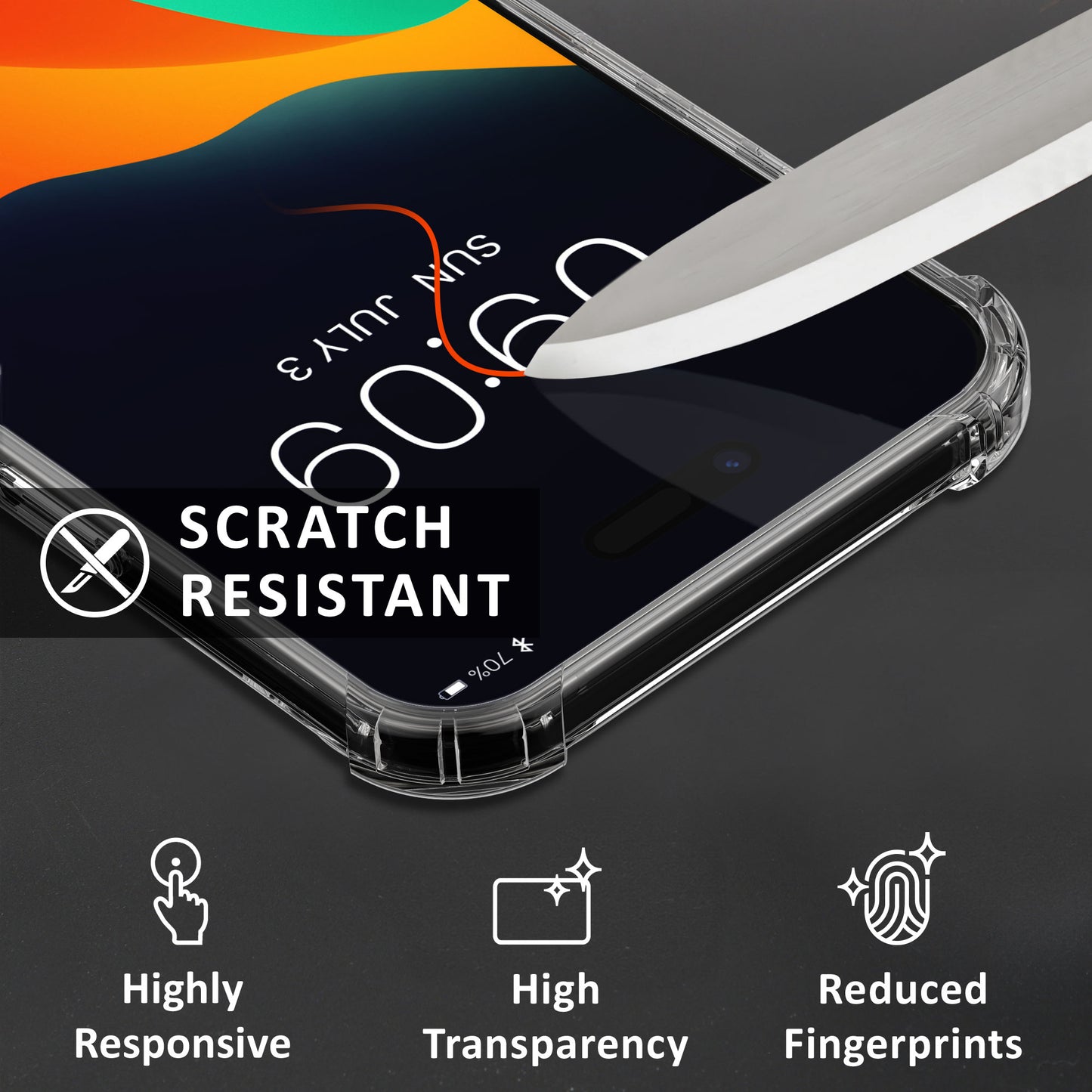 kalibri Hülle kompatibel mit Apple iPhone Air Case - Handyhülle mit 2x Glas Schutz Folie - Cover Handyhülle