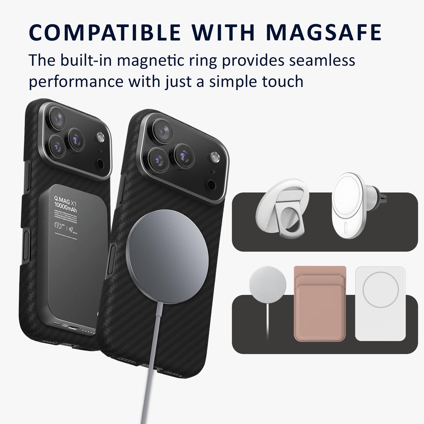 kalibri Hülle für iPhone 17 Pro Hülle - Cover Case Handyhülle - Kompatibel mit MagSafe