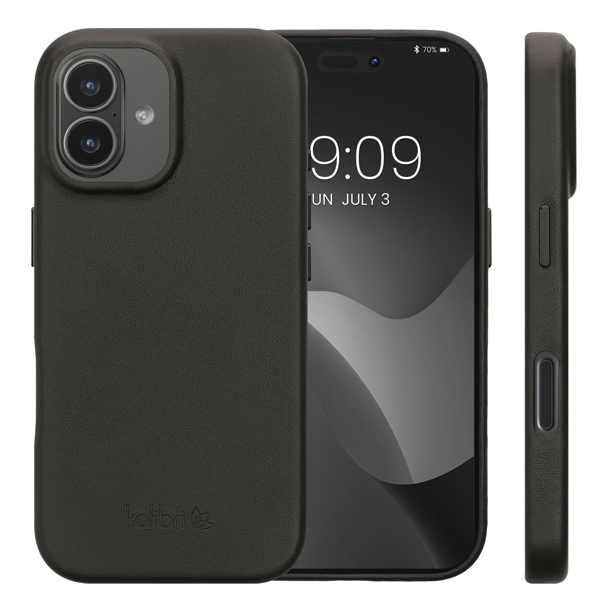 iPhone 17 Echtleder Handyhülle Hardcase