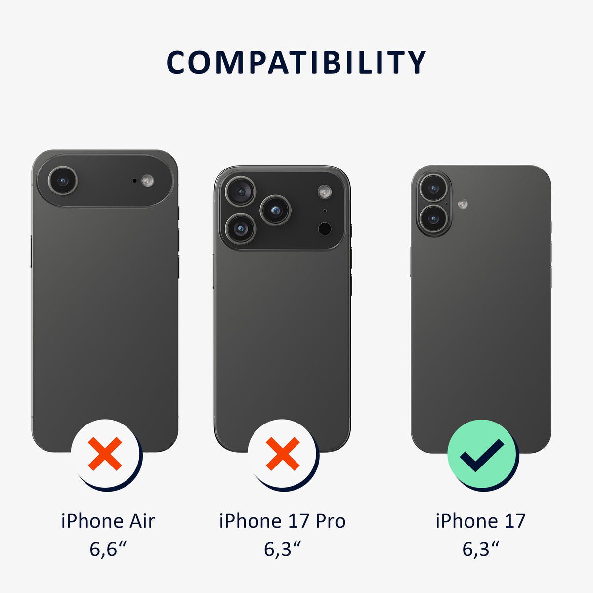 iPhone 17 Echtleder Handyhülle Hardcase