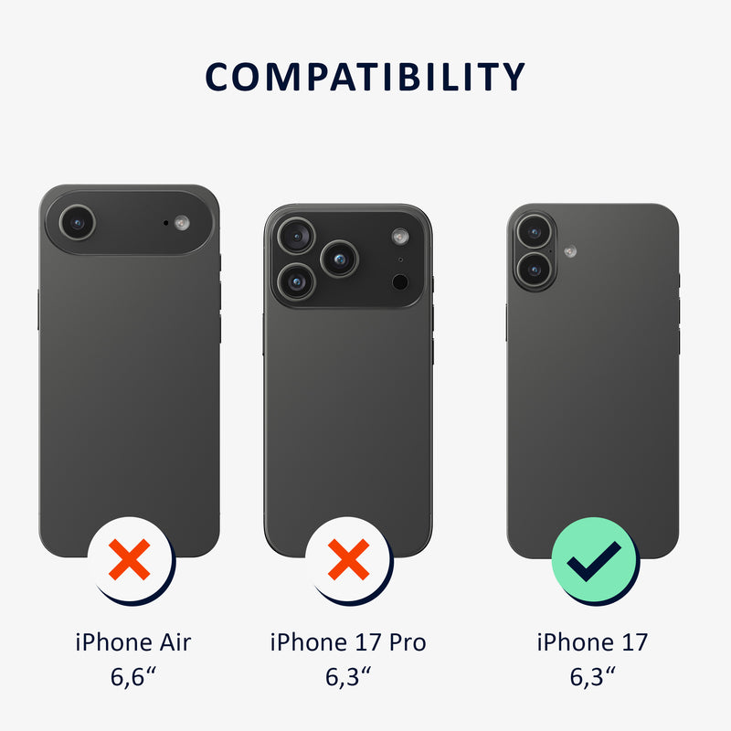 iPhone 17 Echtleder Handyhülle Hardcase