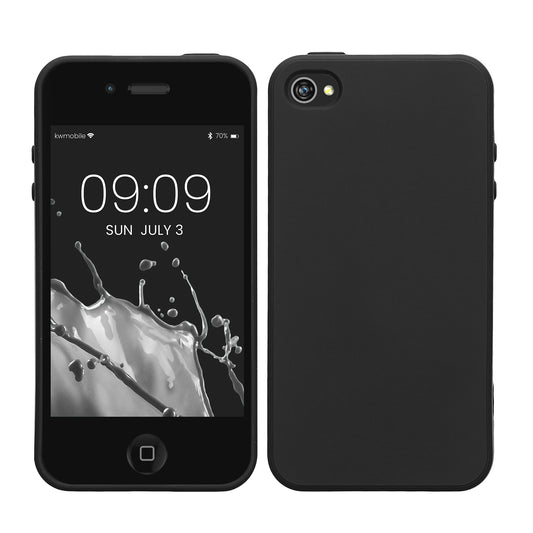 kwmobile Hülle kompatibel mit Apple iPhone 4 / 4S Hülle - Cover geeignet für kabelloses Laden