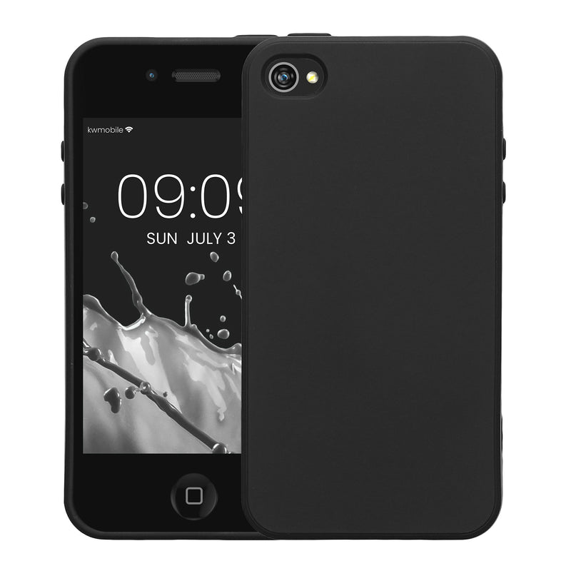 kwmobile Hülle kompatibel mit Apple iPhone 4 / 4S Hülle - Cover geeignet für kabelloses Laden